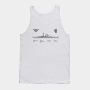 Bismarck - World War II Battleship of the Kriegsmarine - SDpng Tank Top